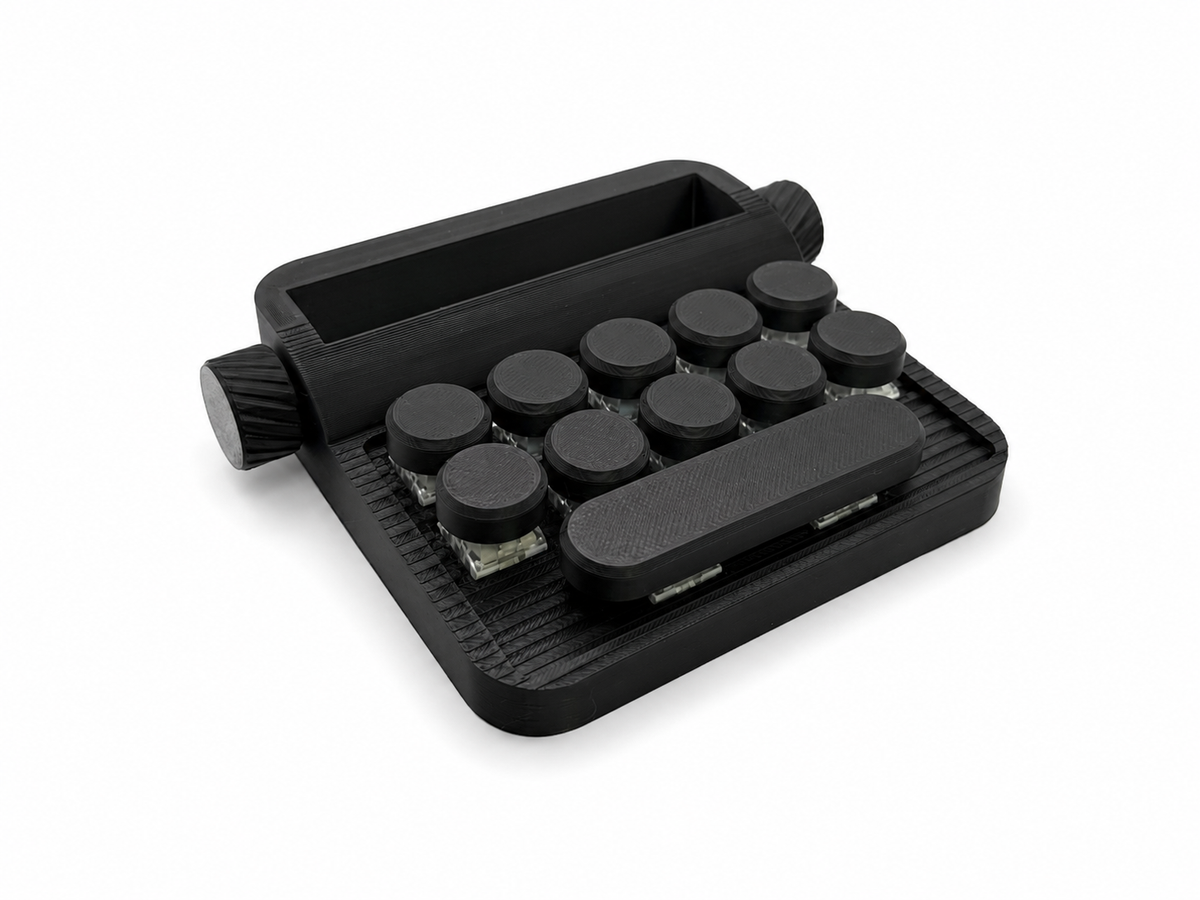 Typewriter Fidget Clicker Phone Stand