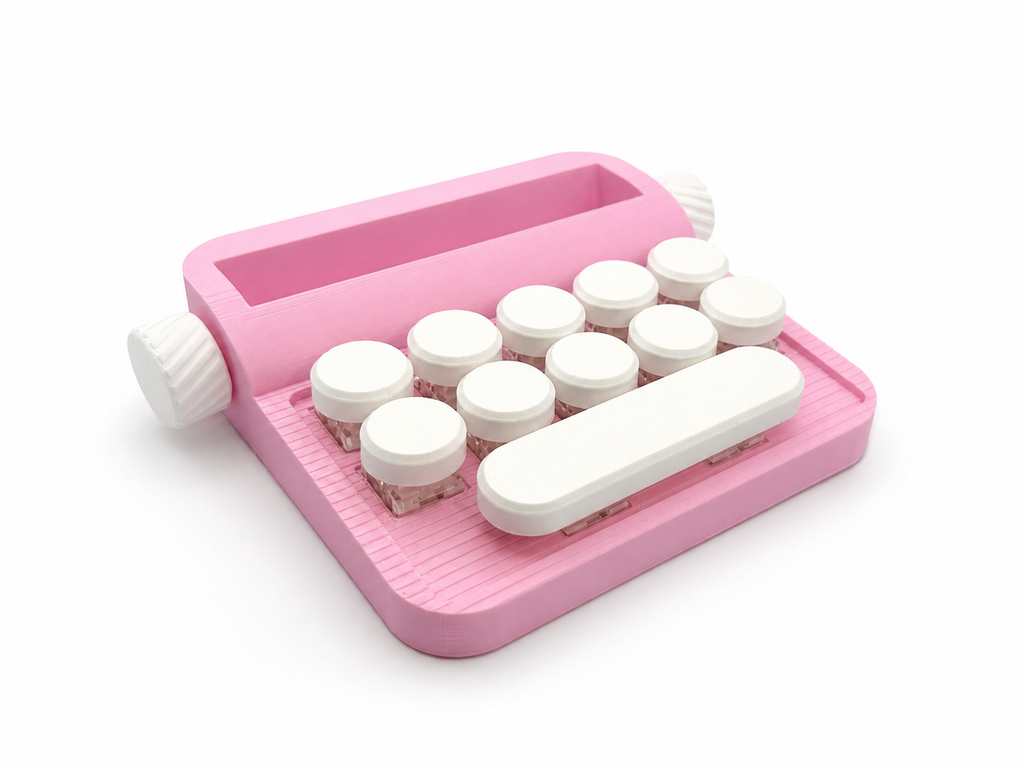 Typewriter Fidget Clicker Phone Stand