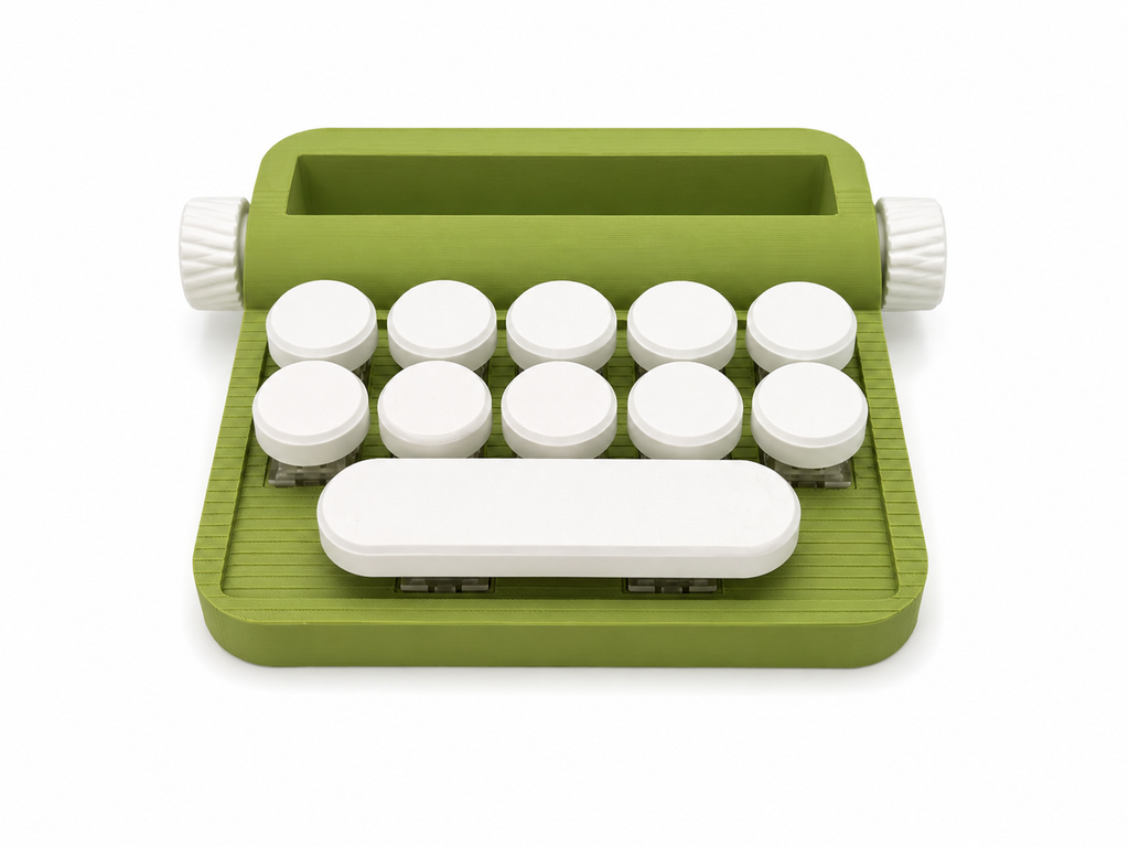 Typewriter Fidget Clicker Phone Stand