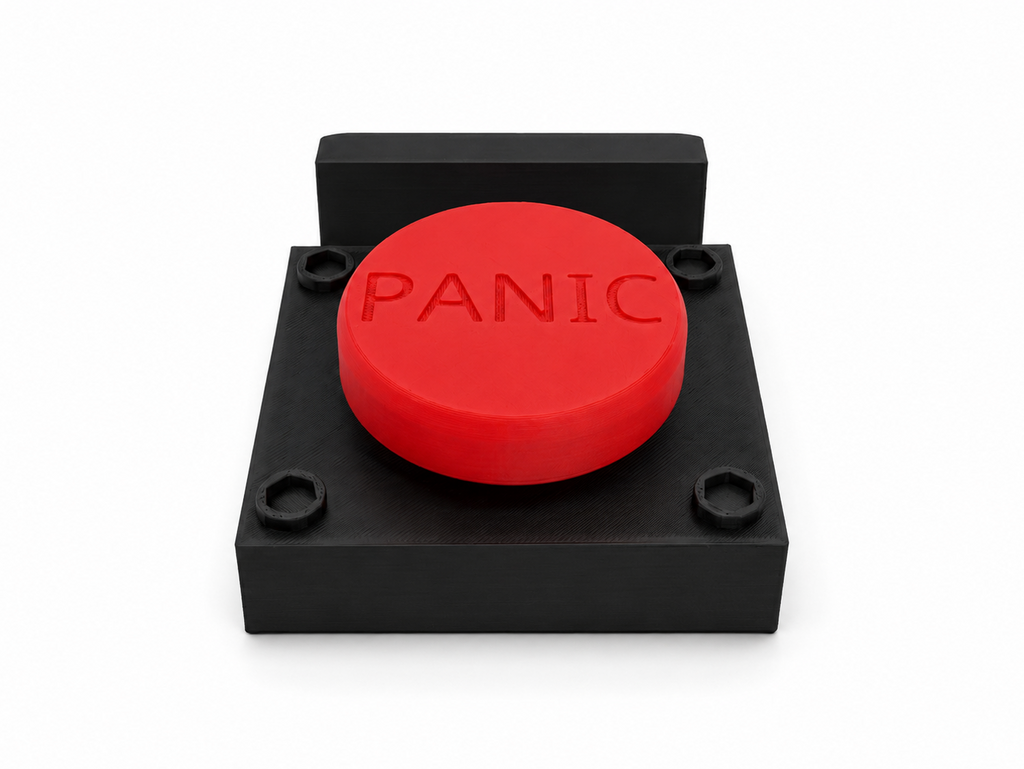 Panic Button Fidget Clicker Phone Stand