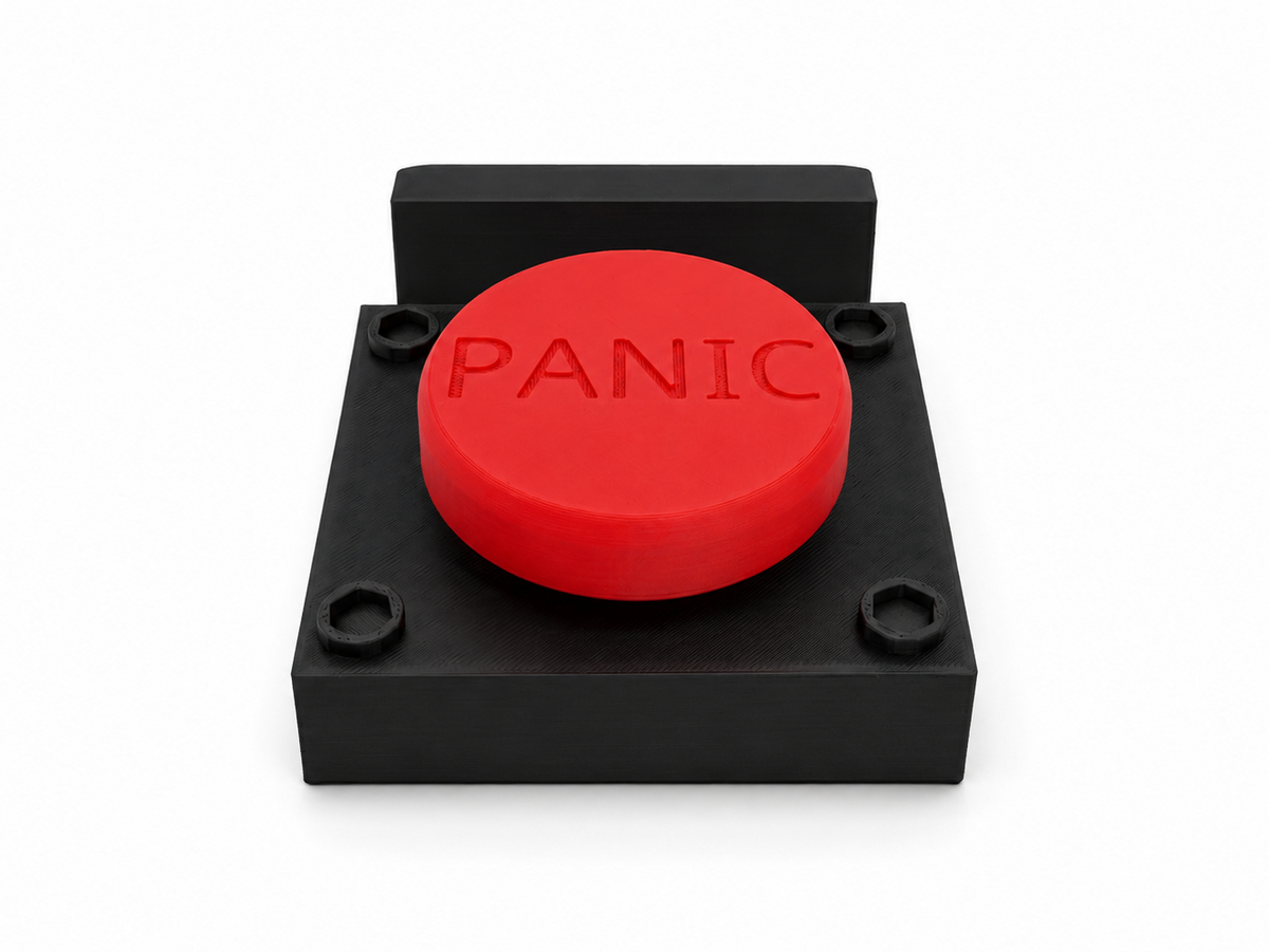 Panic Button Fidget Clicker Phone Stand